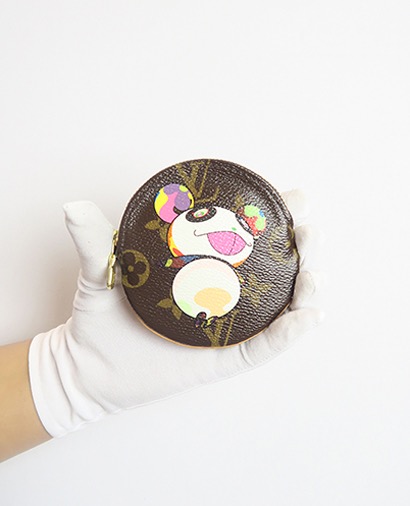 Louis Vuitton Tukashi Murakami Round Coin Purse, front view